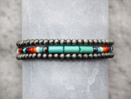 3 for All Turquoise and Navajo Pearl Bracelets