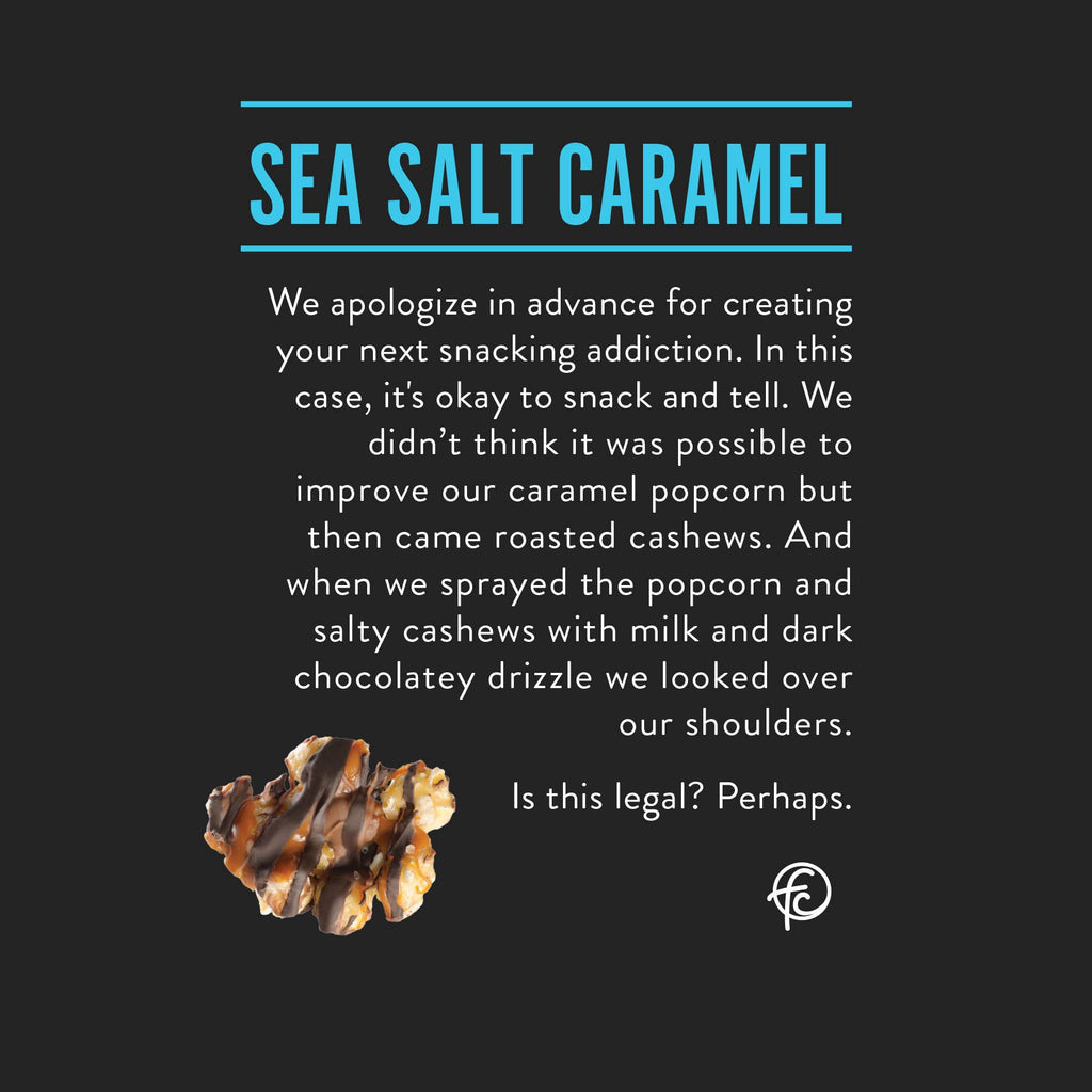Sea Salt Caramel | Caramel Corn Chocolate Popcorn | 5oz bags