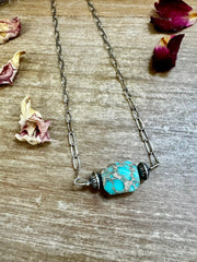 Abbott Turquoise Saucer Necklace