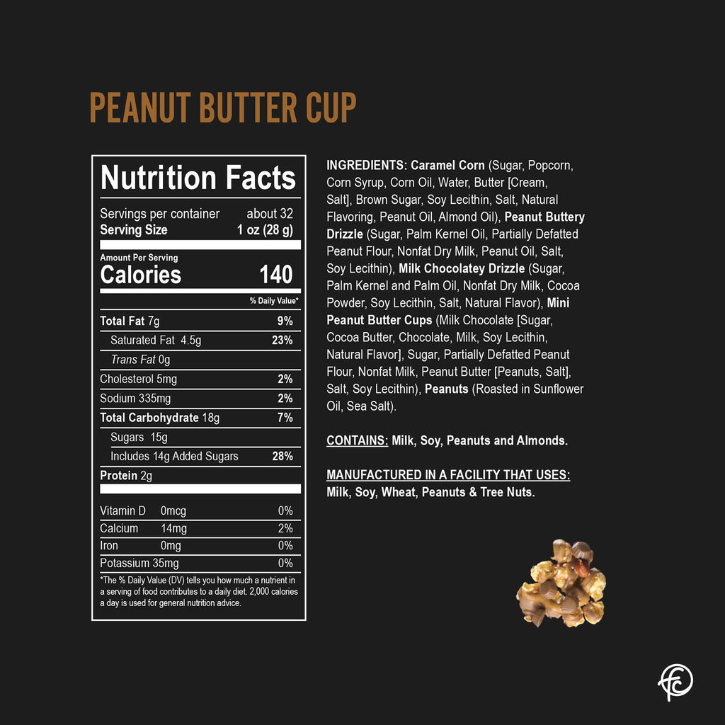 Peanut Butter Cup | Caramel Corn Choco Popcorn | 5oz bags