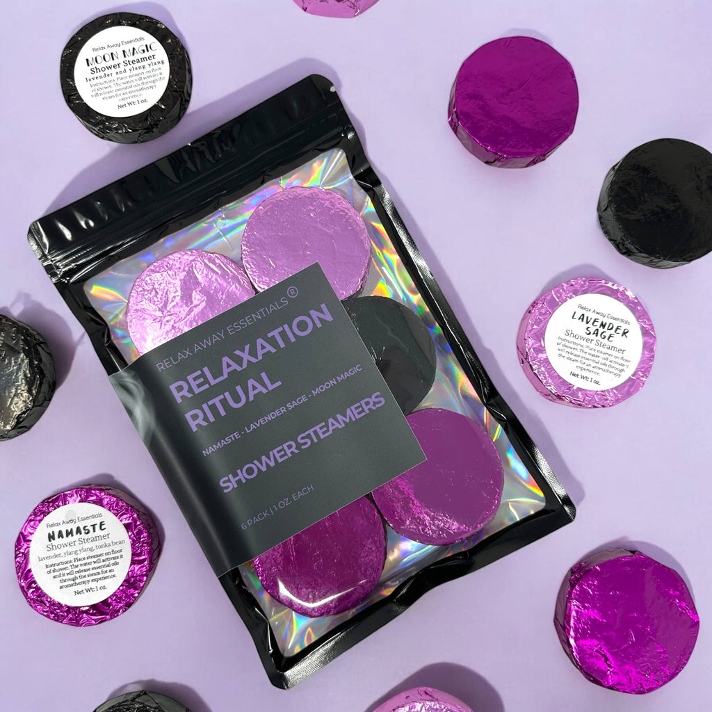 Relaxation - Shower Steamers 6 Pack - Made in USA - Lavender