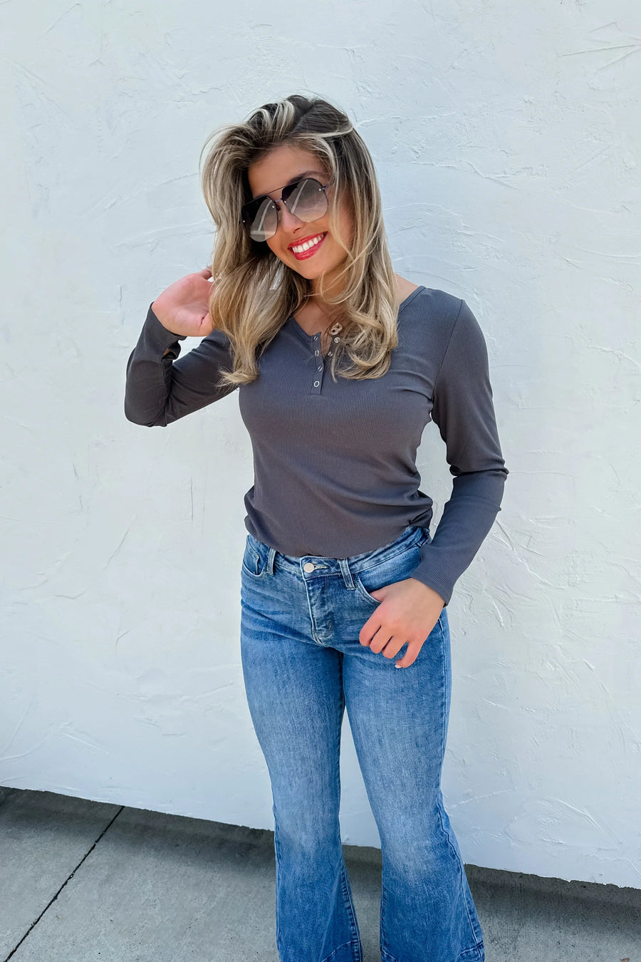 Fall Brooklyn Snap Henley Top - Multiple Colors!!!!