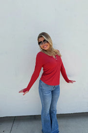 Fall Brooklyn Snap Henley Top - Multiple Colors!!!!