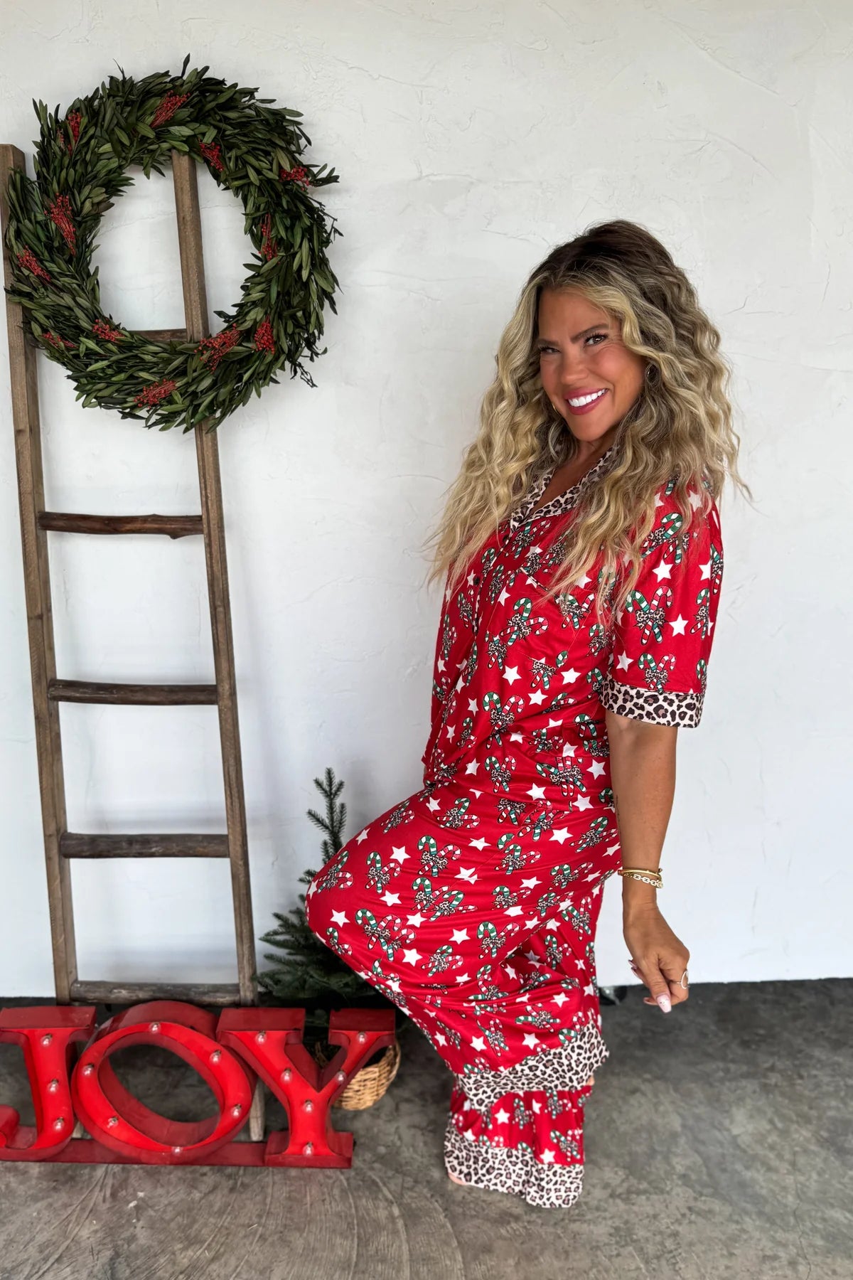 PREORDER*** Christmas Candy Cane Luxe PJ Sets