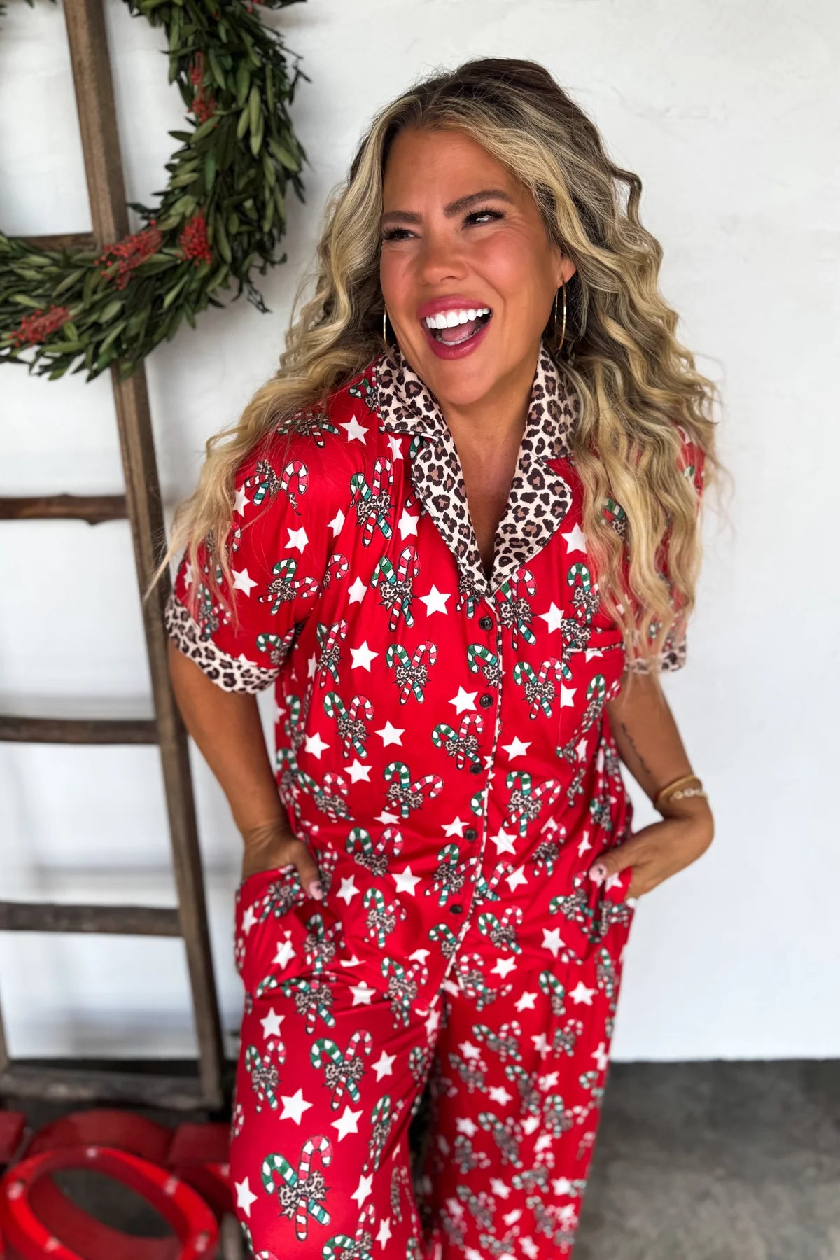 PREORDER*** Christmas Candy Cane Luxe PJ Sets