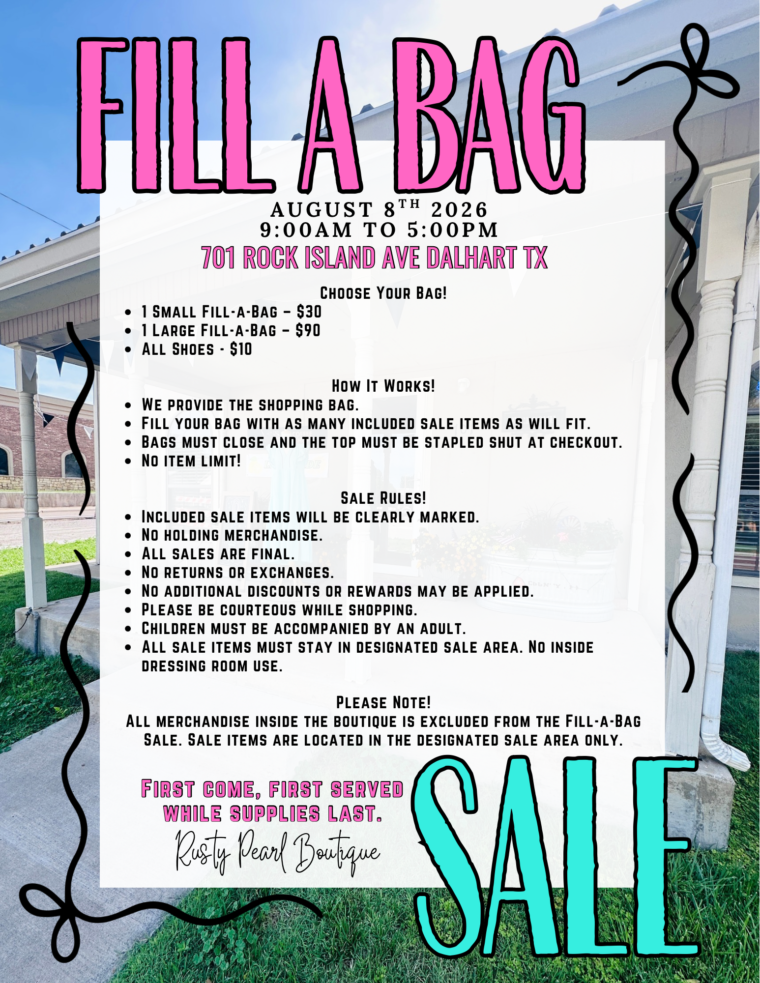 Fill-A-Bag-SALE Bag Reservation