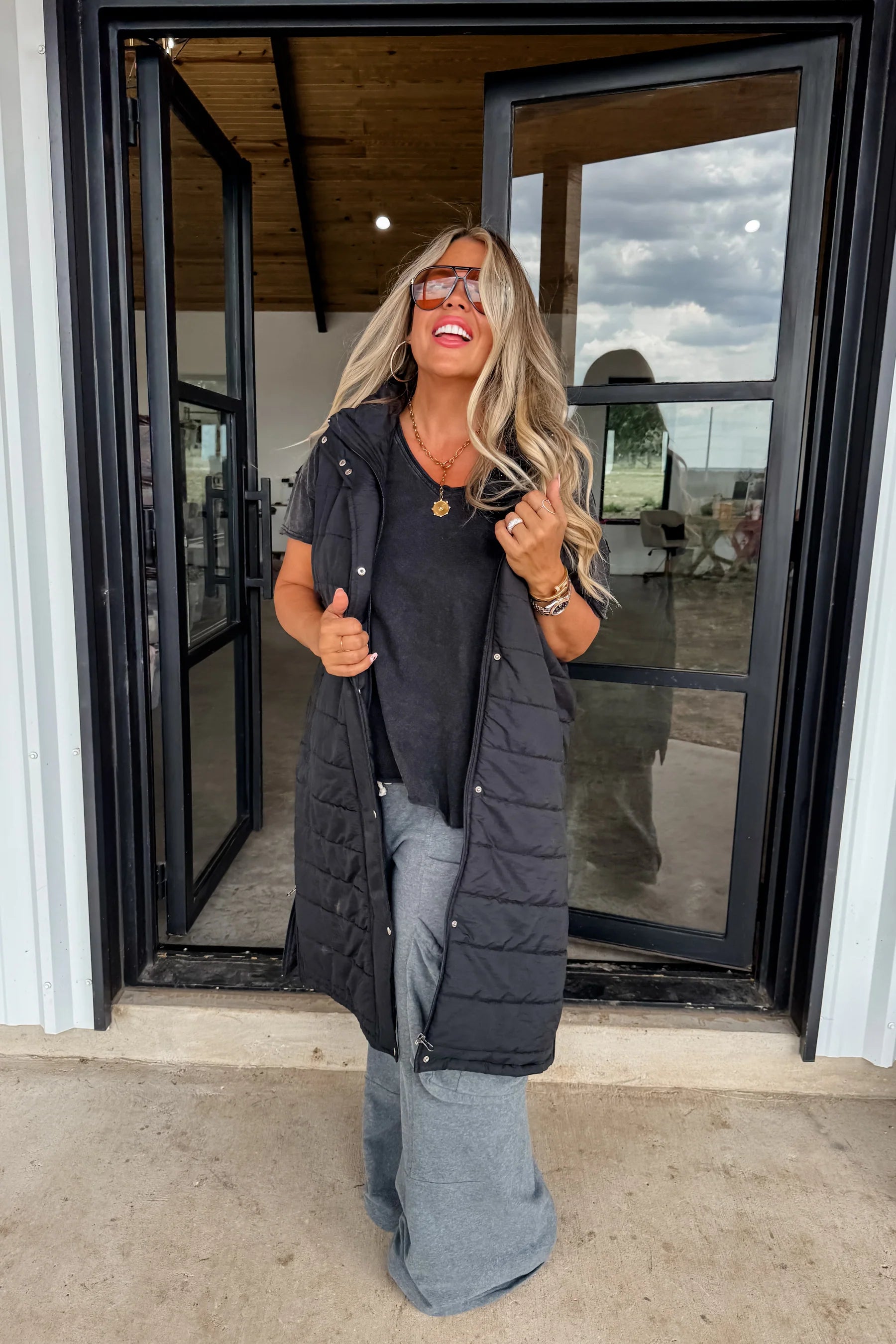 Kendall Long Puffer Vest