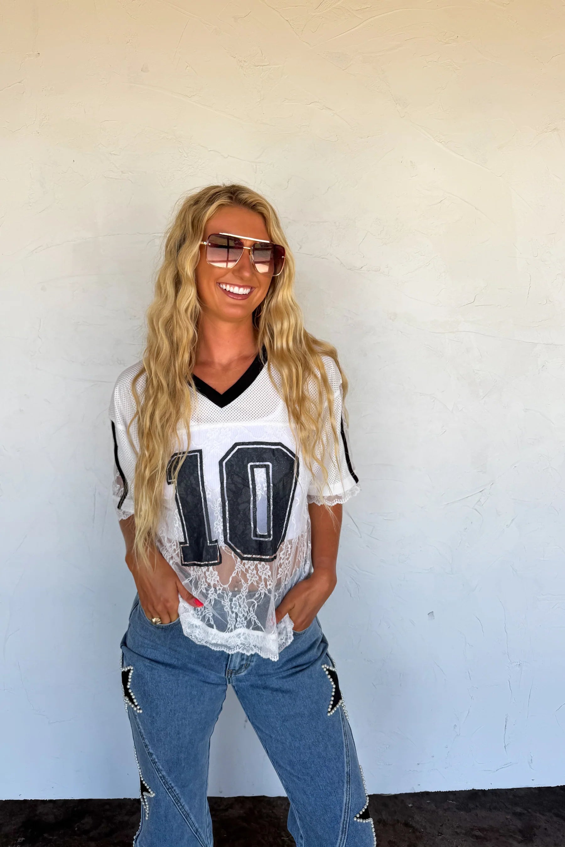 PREORDER- BLEACHER BABE LACE JERSEY