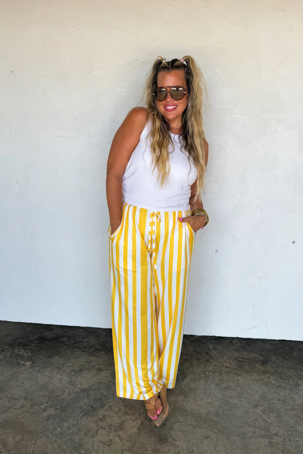 PREORDER- GAME DAY HADDIE WIDE LEG PANTS