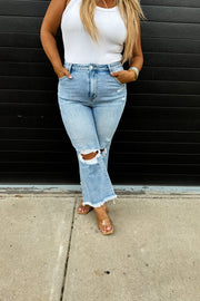 Lucy Distressed Crop Jean