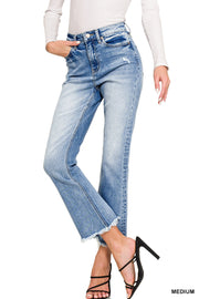 Morgan High Rise Cropped Denim Jeans