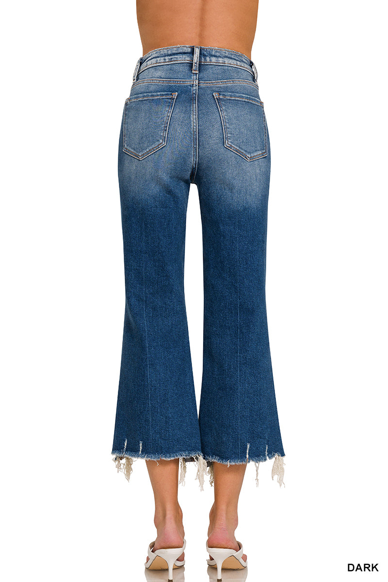 Stormie High-Waisted Distressed Denim Pants