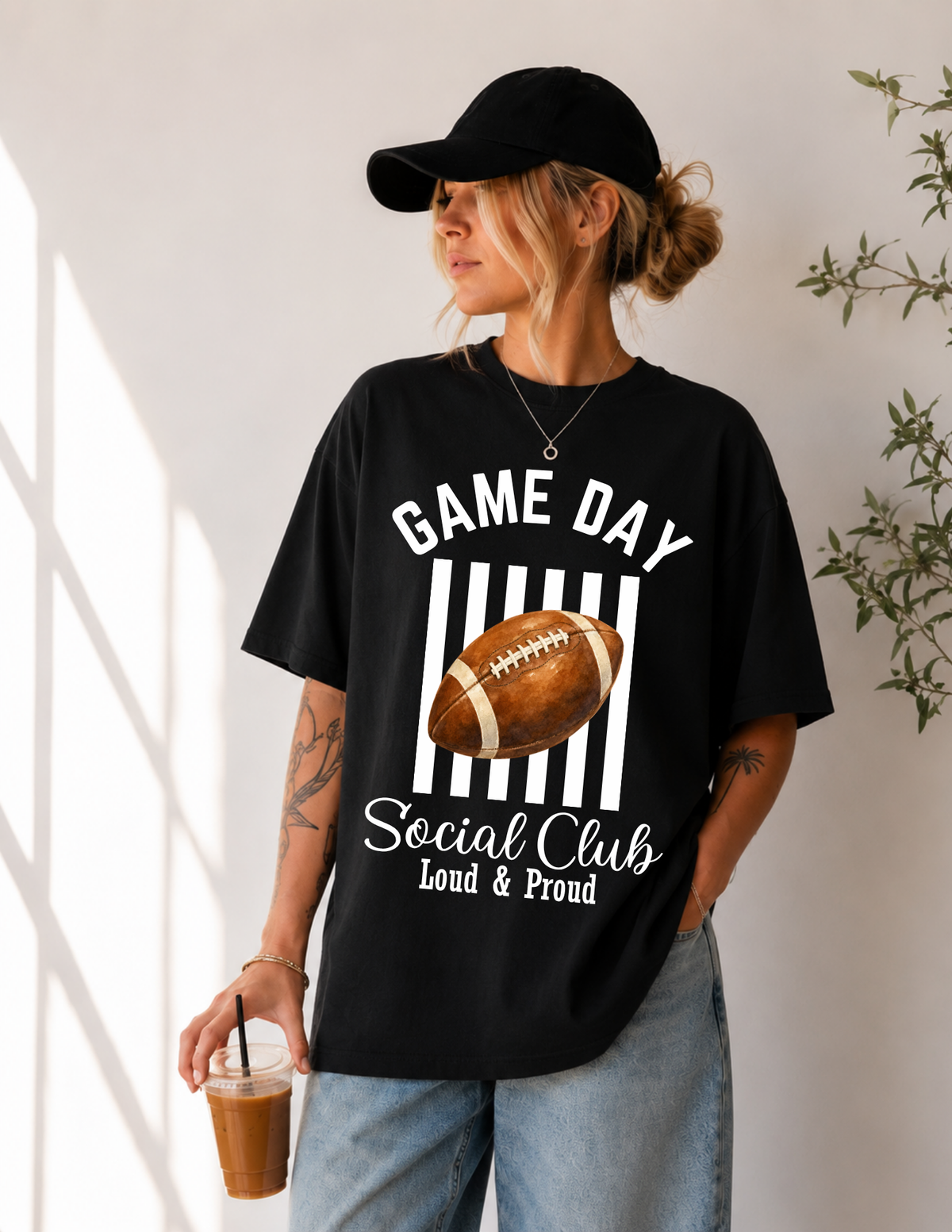 Football Game Day Social Graphic T-Shirt