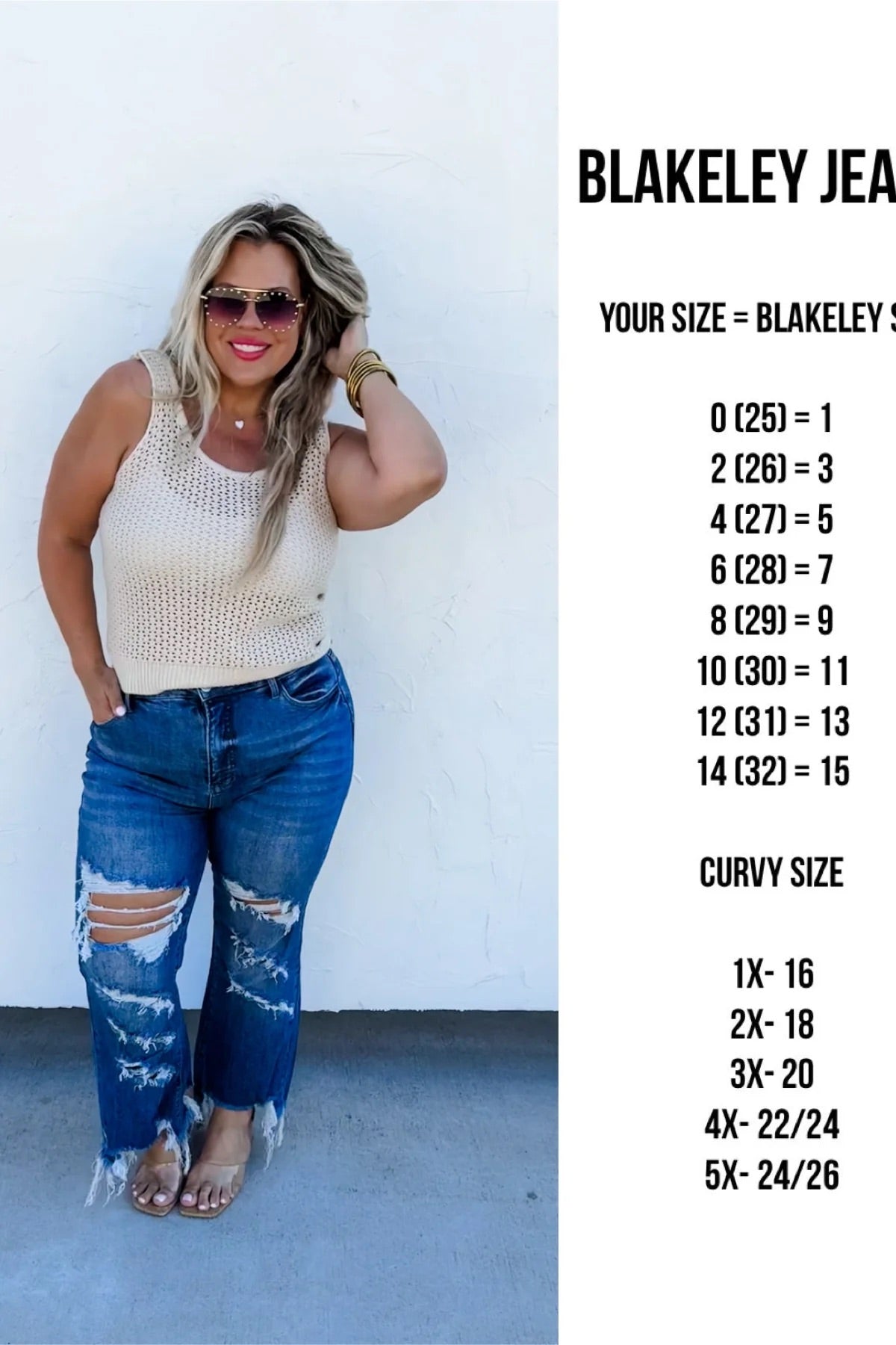 Dark Wash Urban Distressed Jean