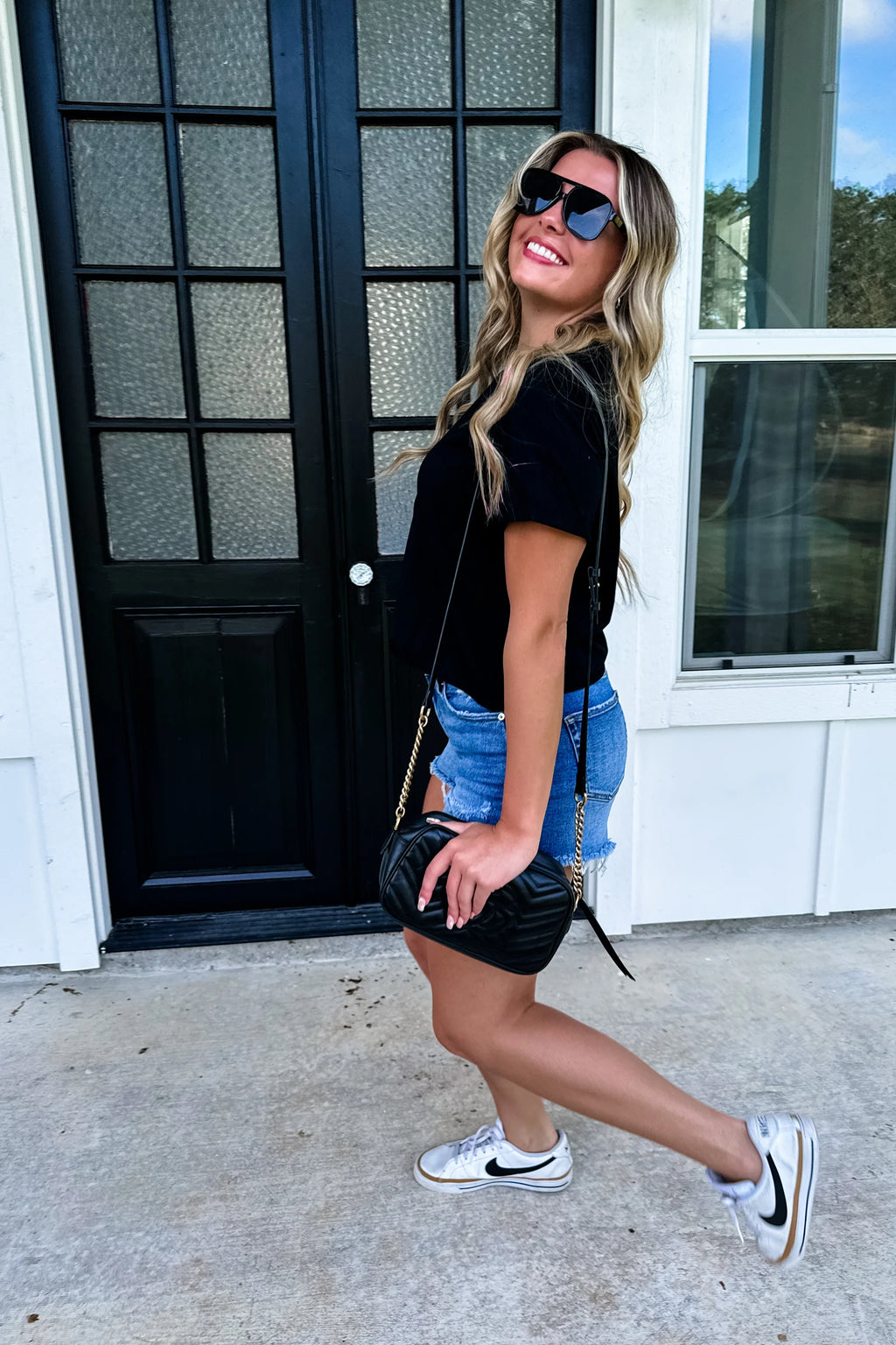 Morgan Cuff Sleeve Basic Tee