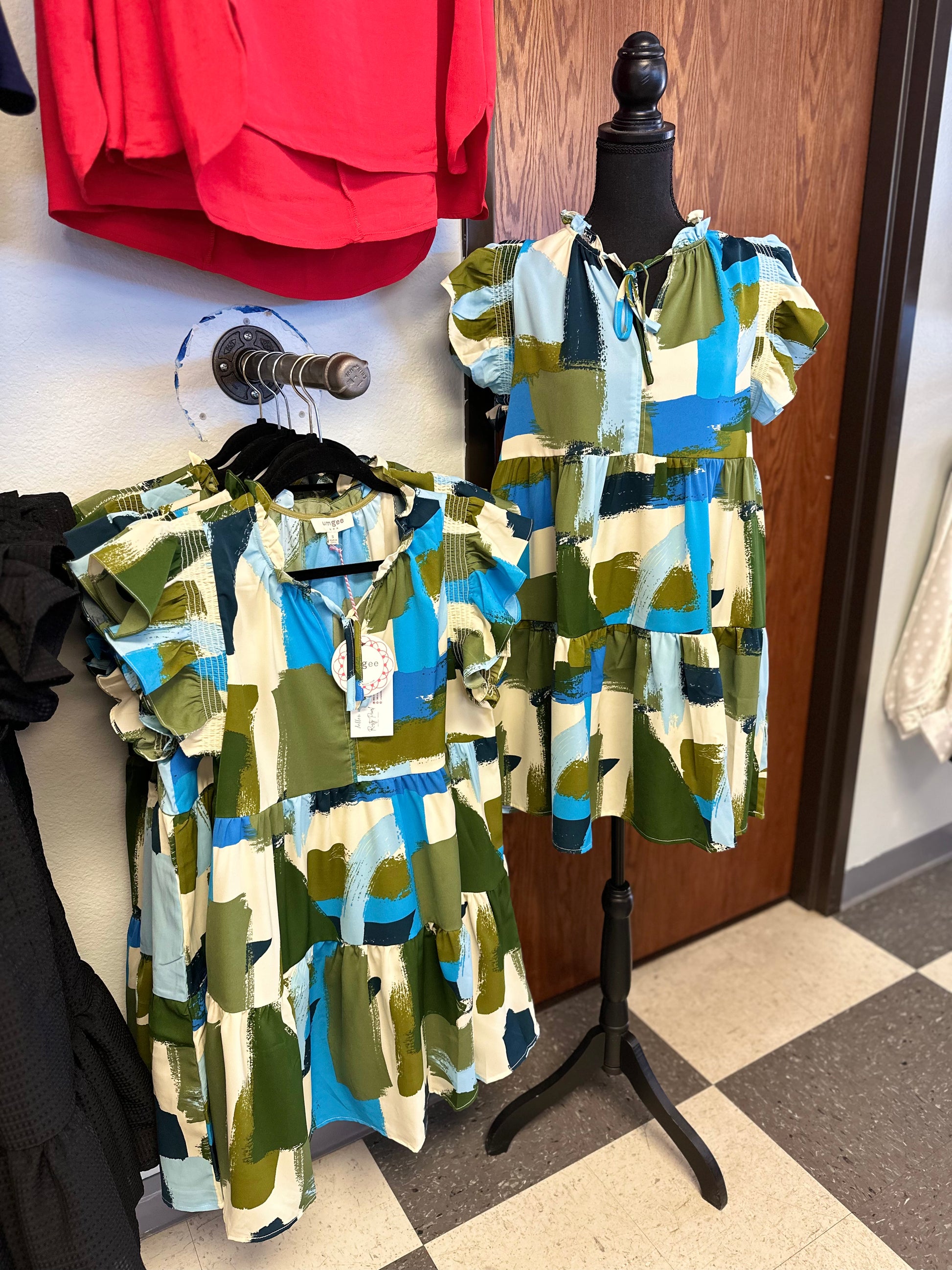 Where Are You Now Brush Stroke Dress