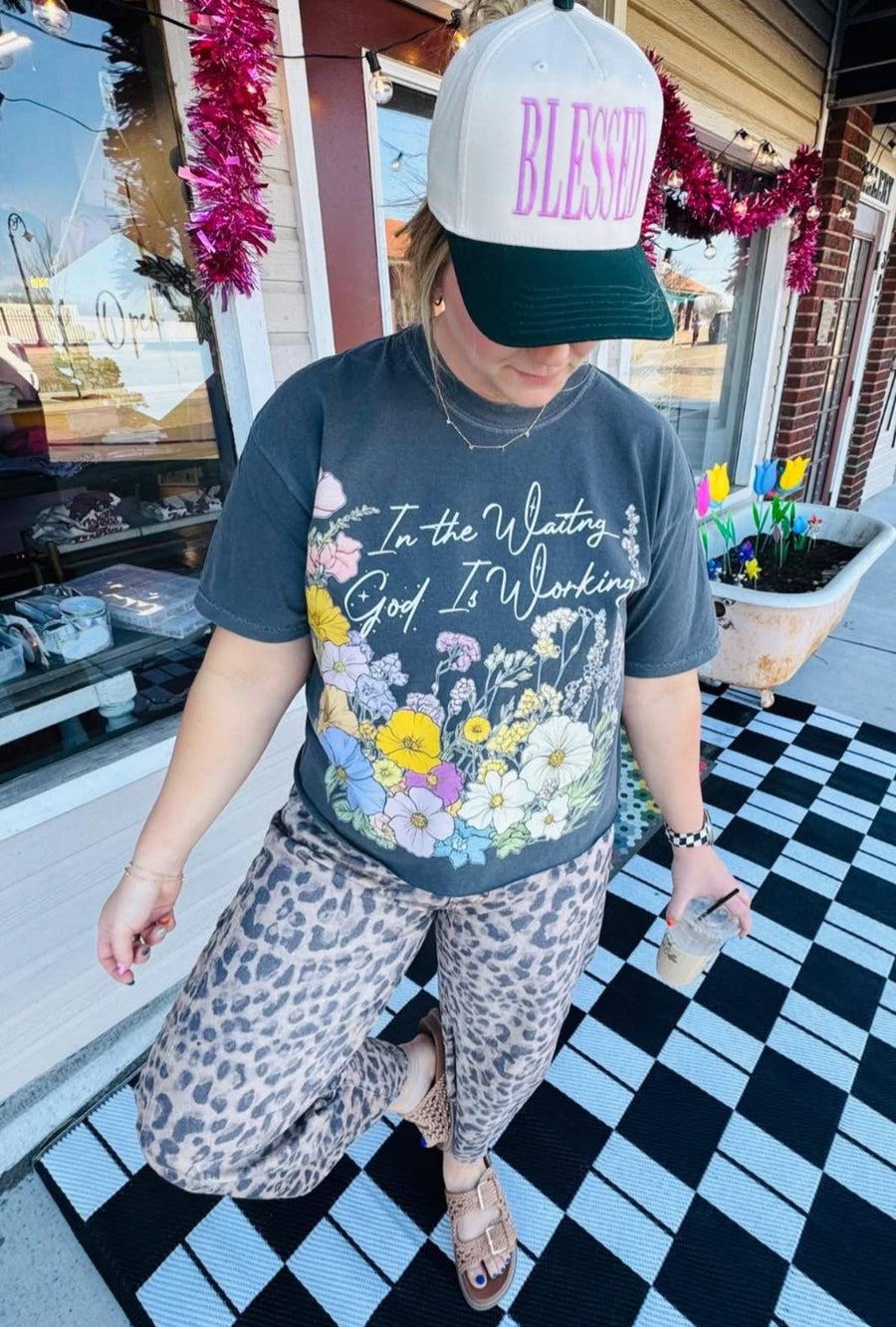 In The Waiting Cropped or Regular Graphic Tee