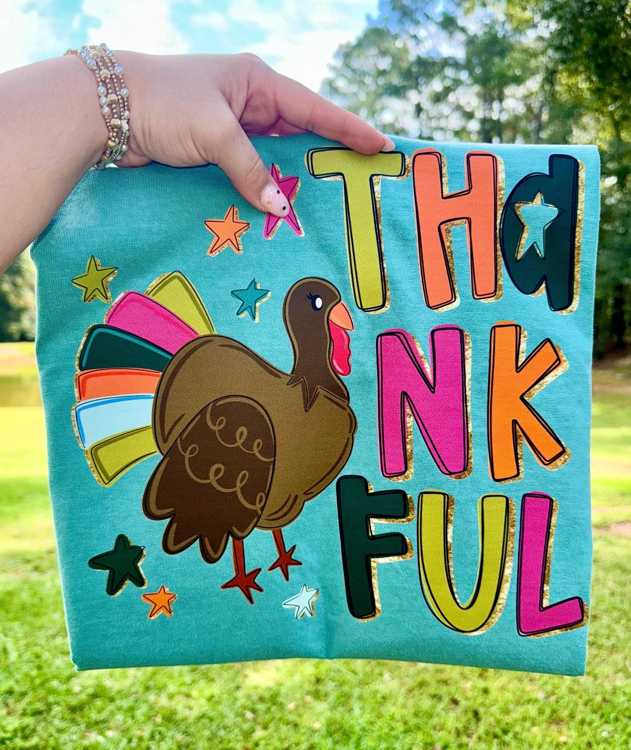 Thankful Turkey Graphic T-Shirt