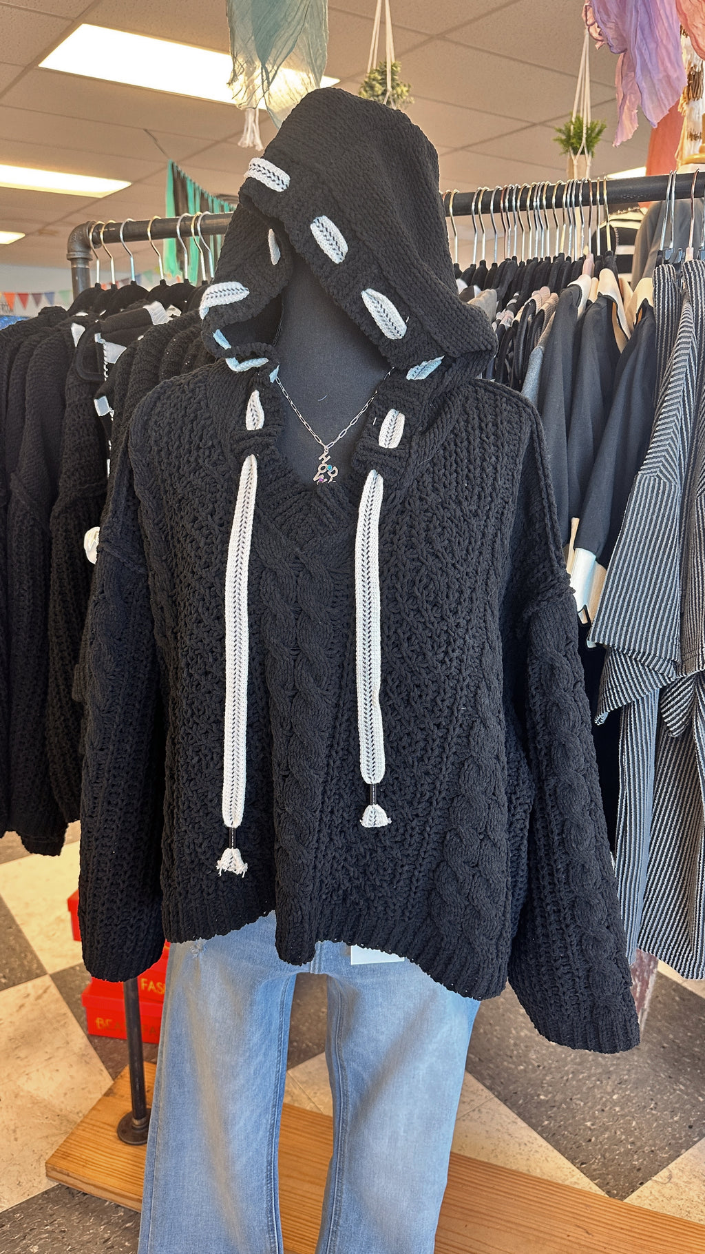 The Rowan Hooded Cable Knit