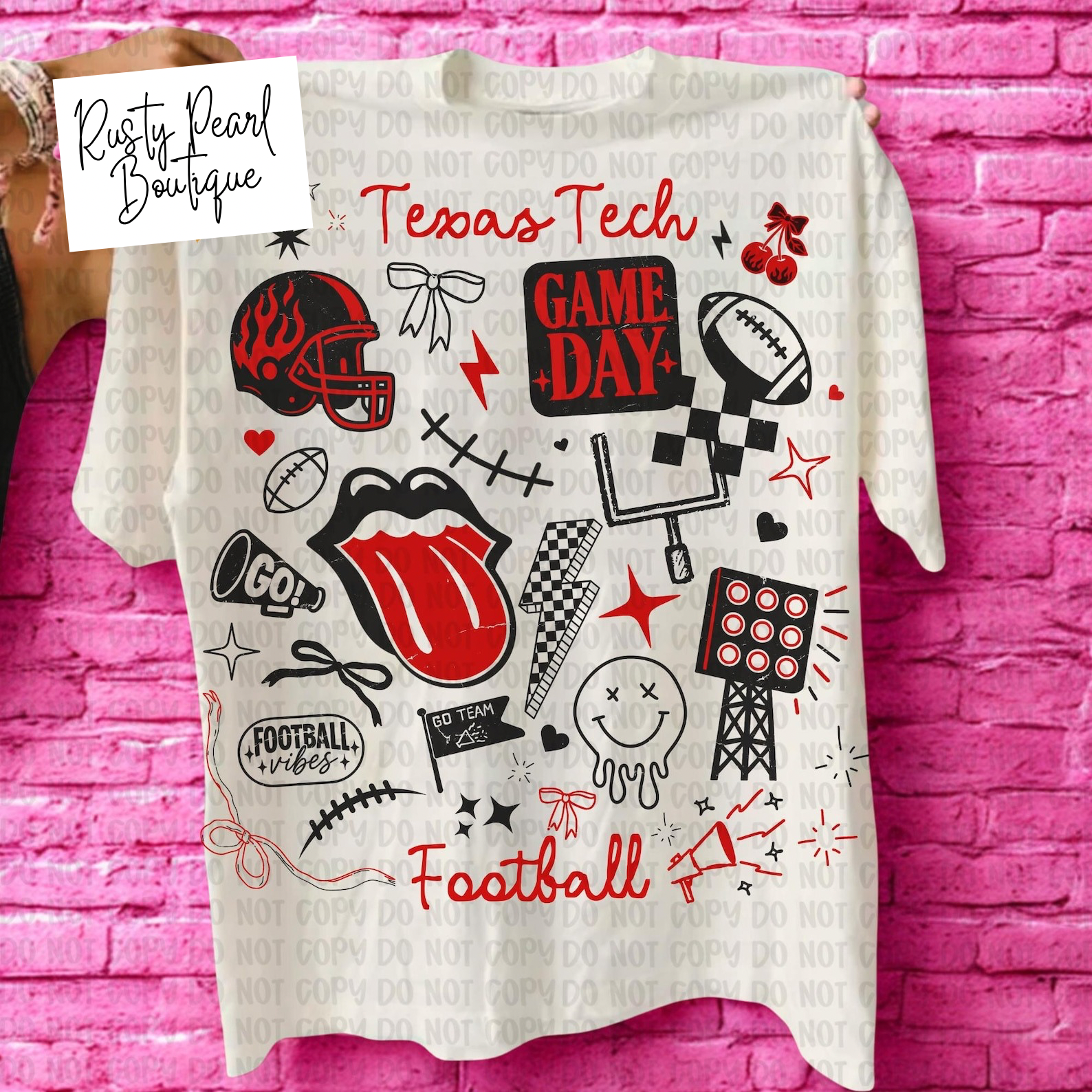Texas Tech Football Graphic T-Shirt