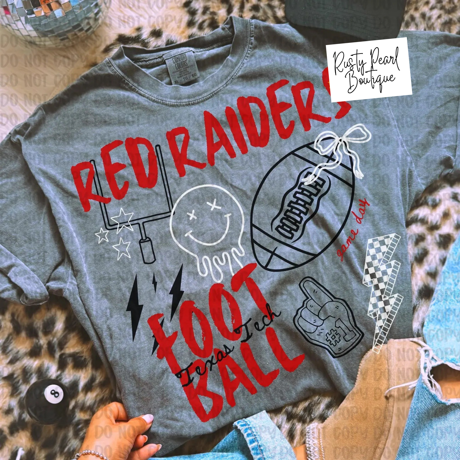 Red Raiders Football Graphic T-Shirt