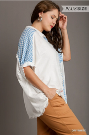 Out For The Day Curvy Button Down Blouse - 3 Colors!