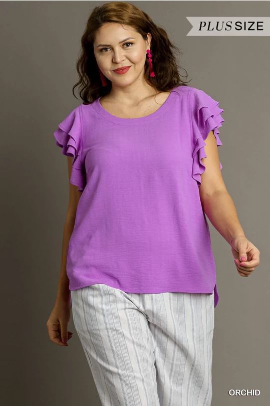Center Stage Curvy Blouse - 3 Colors!