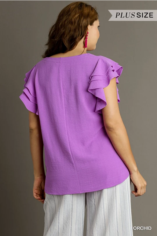 Center Stage Curvy Blouse - 3 Colors!