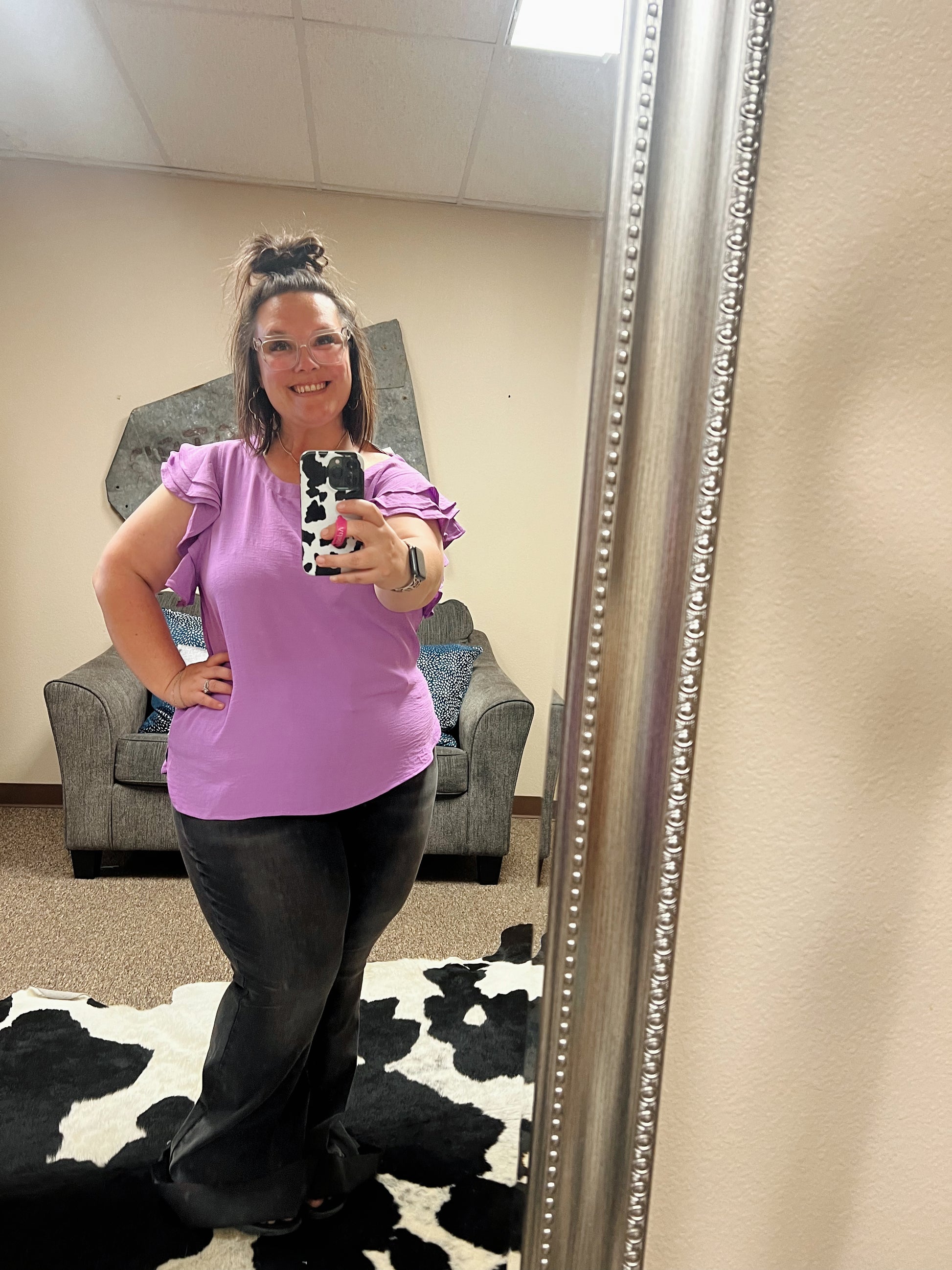 Center Stage Curvy Blouse - 3 Colors!