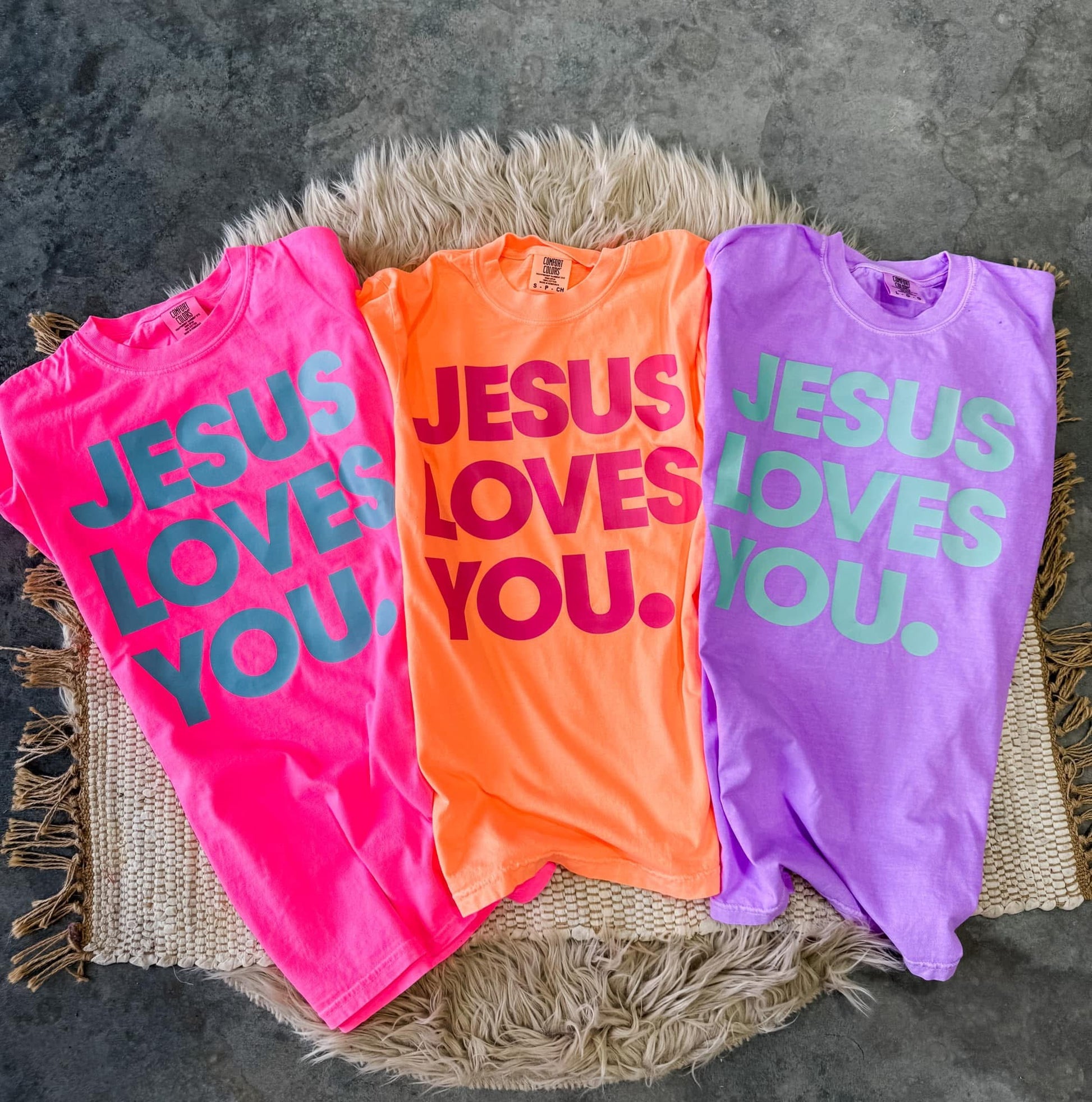 Jesus Loves You Neon Tee