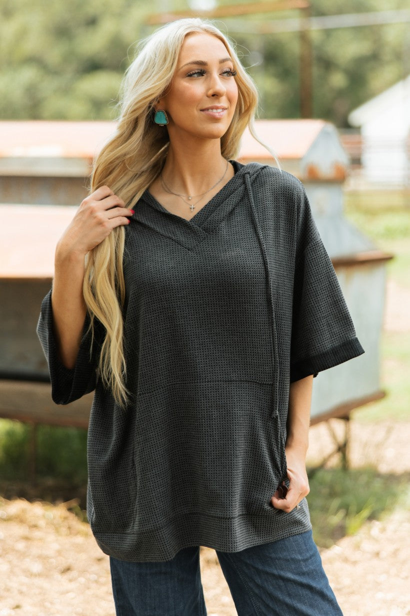 Cozy Meets Pull Over -  Black