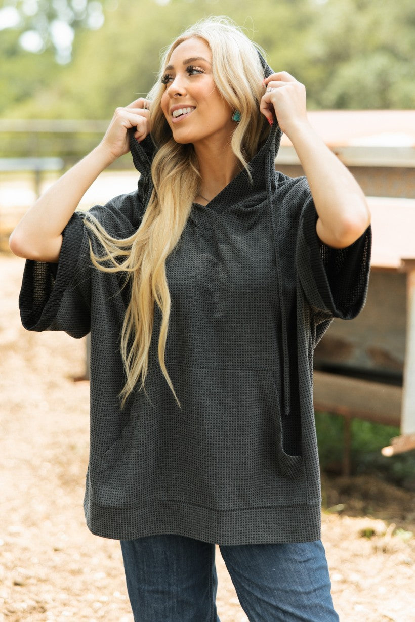 Cozy Meets Pull Over -  Black