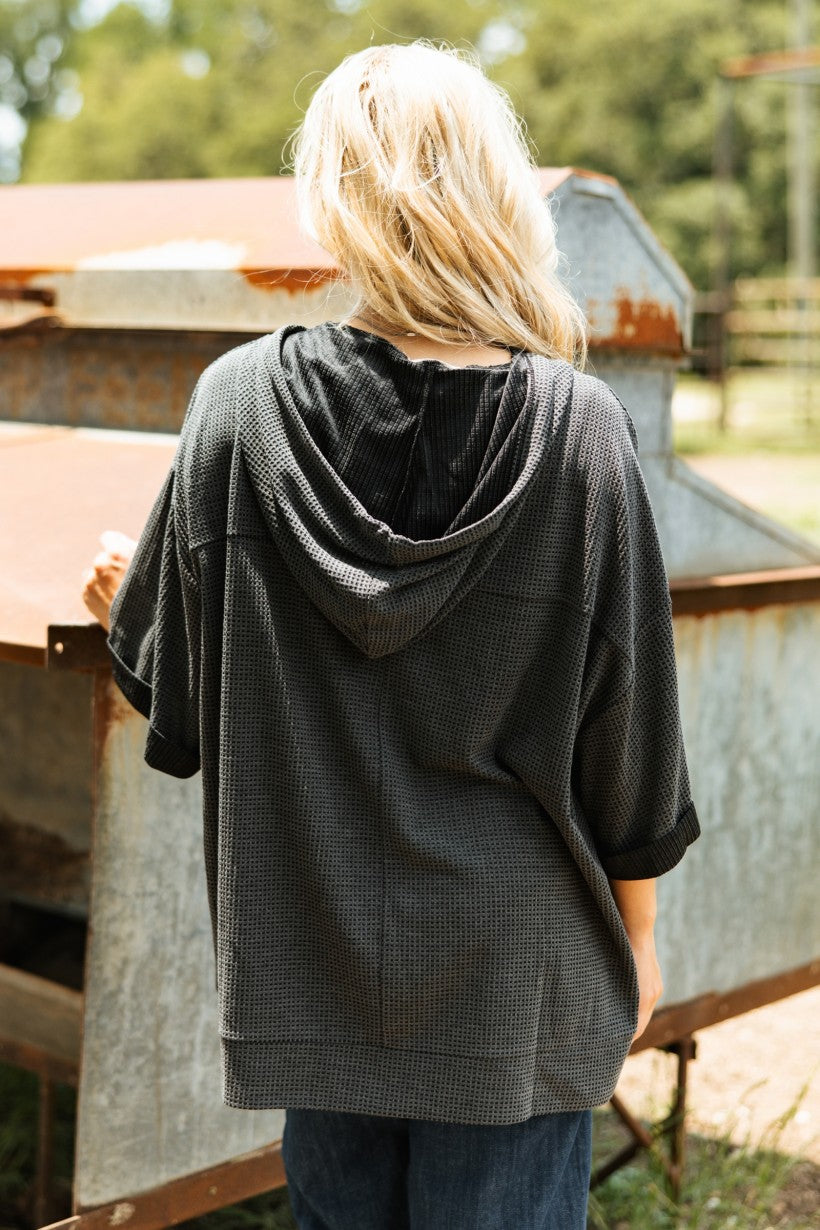 Cozy Meets Pull Over -  Black