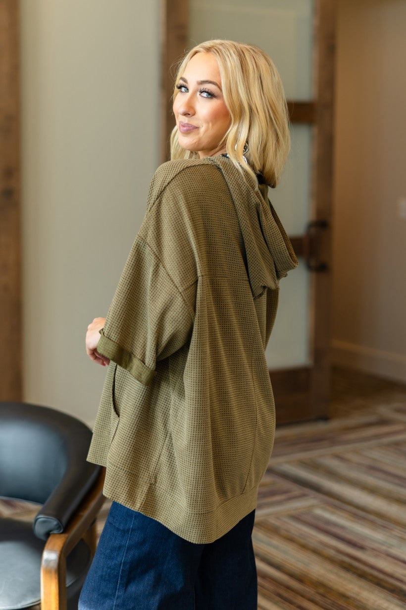 Cozy Meets Pull Over - Olive
