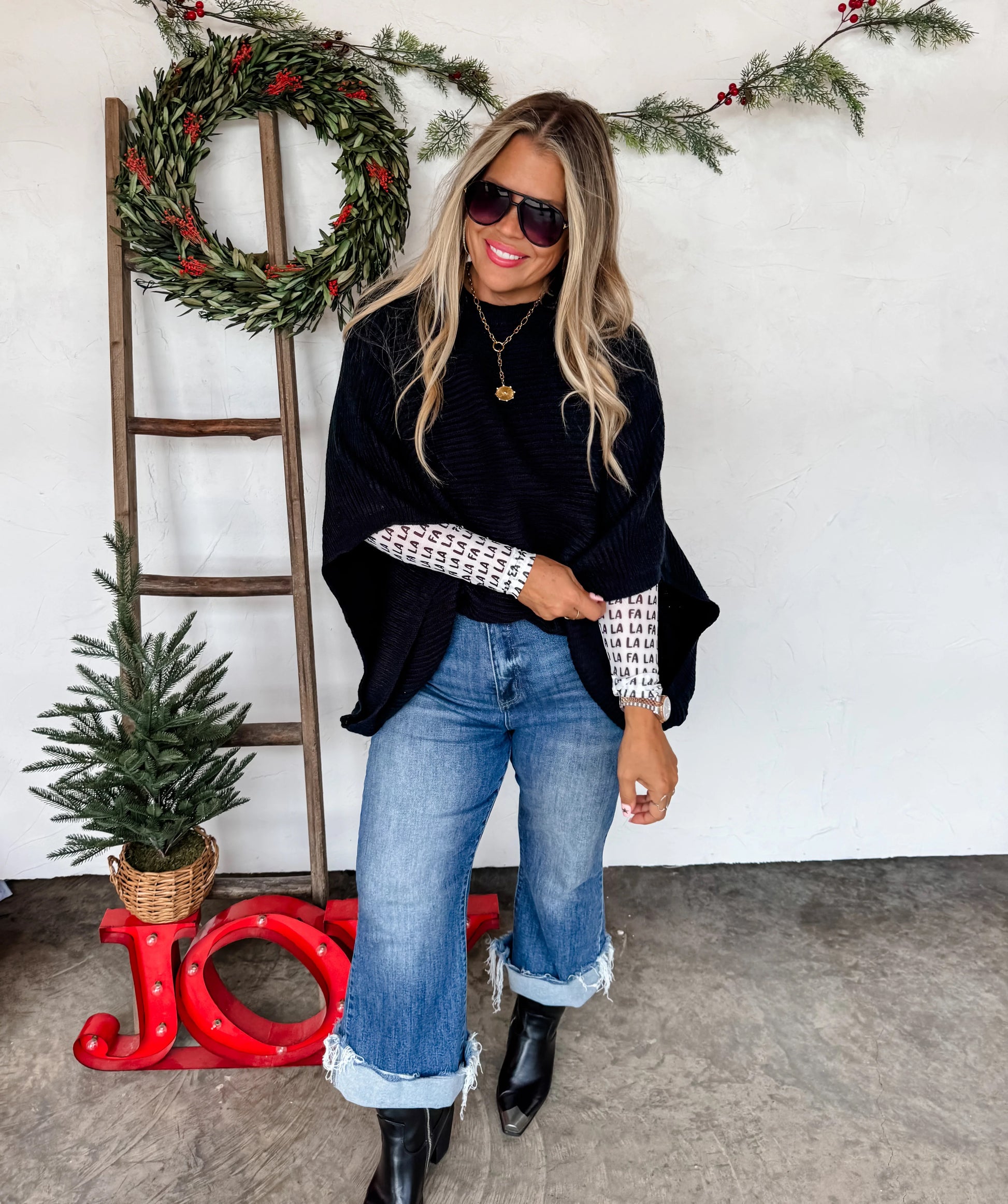 PREORDER Meg Poncho Pullover - 2 Colors!