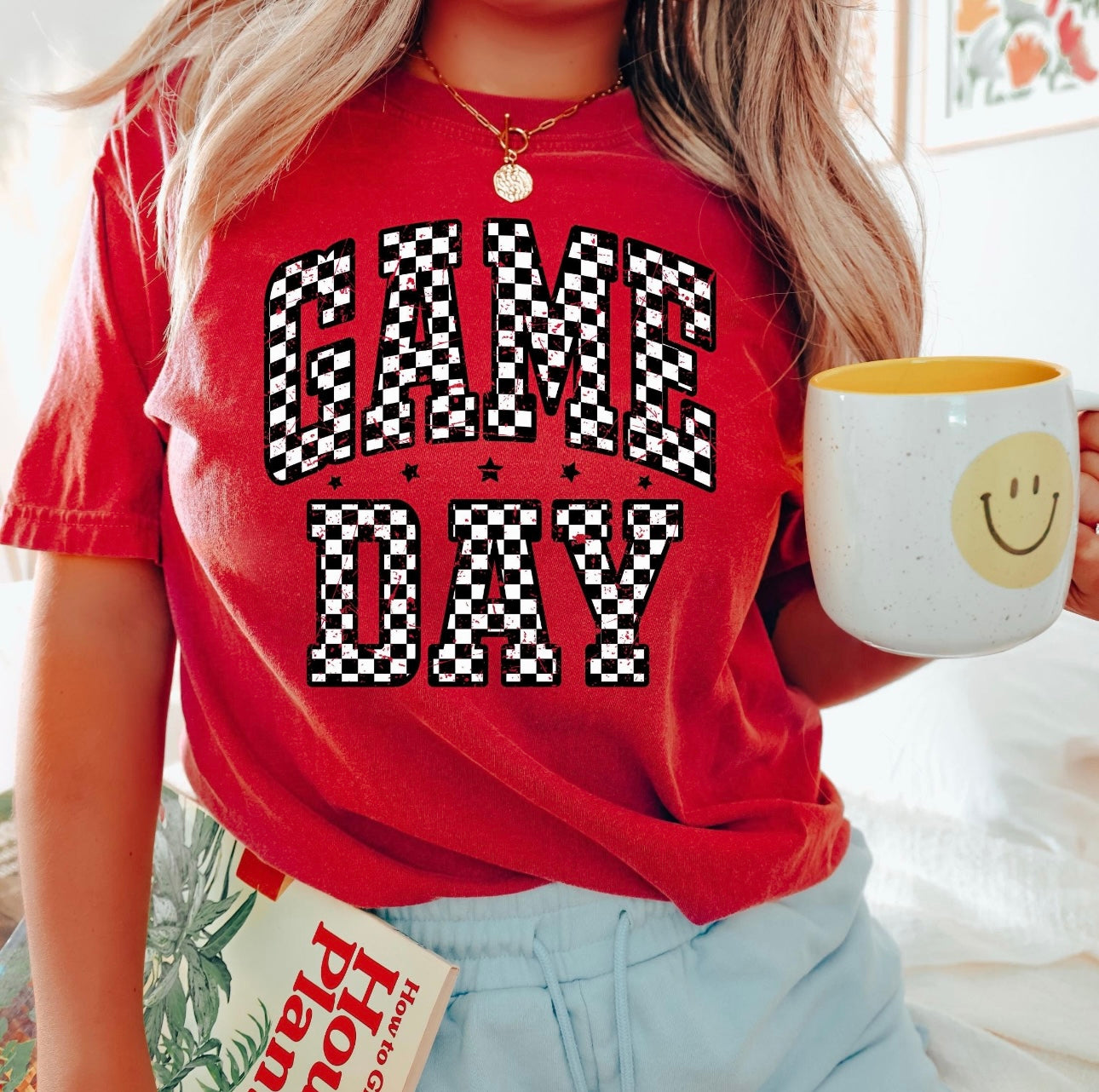 Checker Game Day - Custom Color Graphic T-Shirt