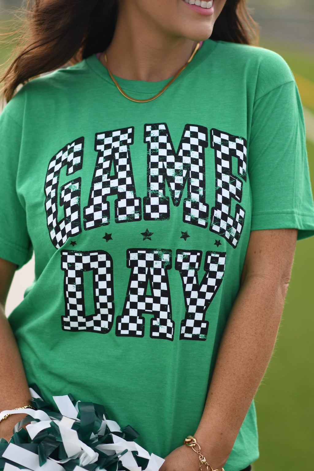 Checker Game Day - Custom Color Graphic T-Shirt