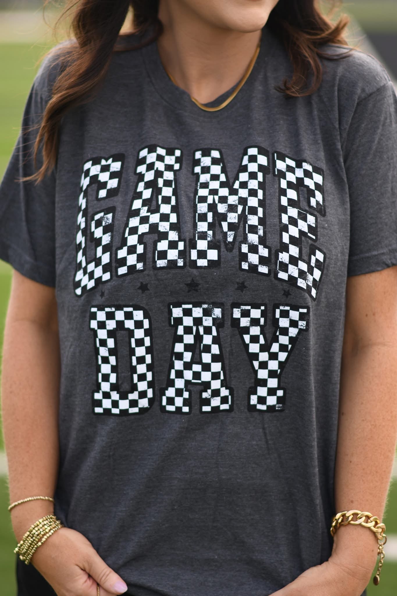 Checker Game Day - Custom Color Graphic T-Shirt