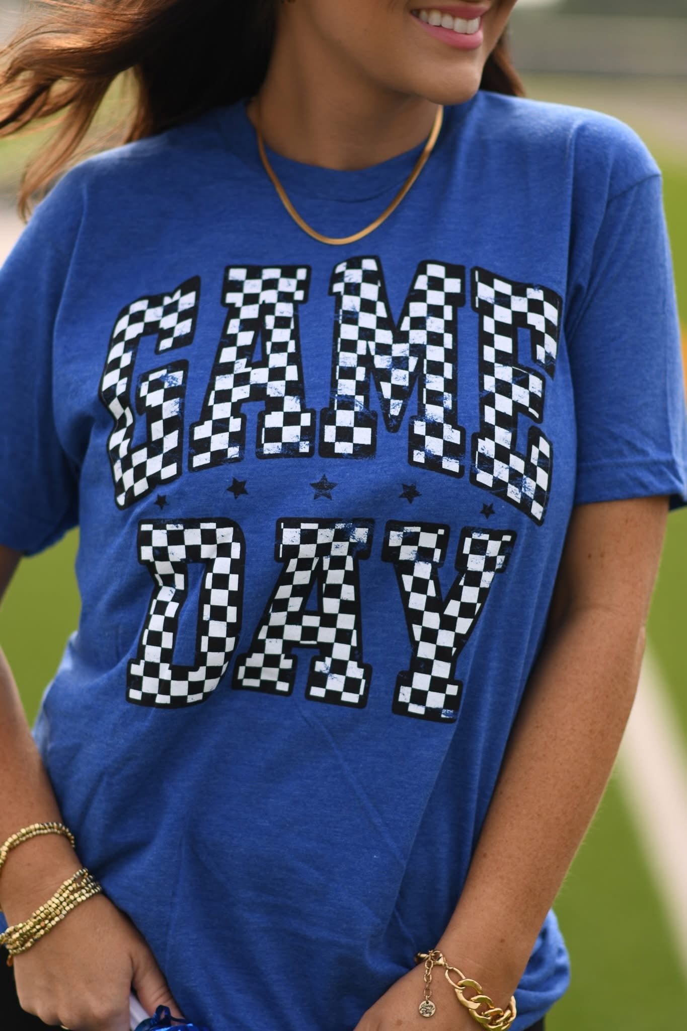 Checker Game Day - Custom Color Graphic T-Shirt