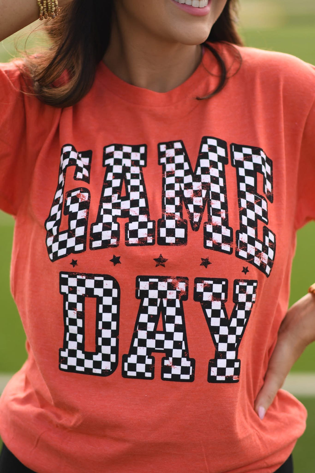 Checker Game Day - Custom Color Graphic T-Shirt