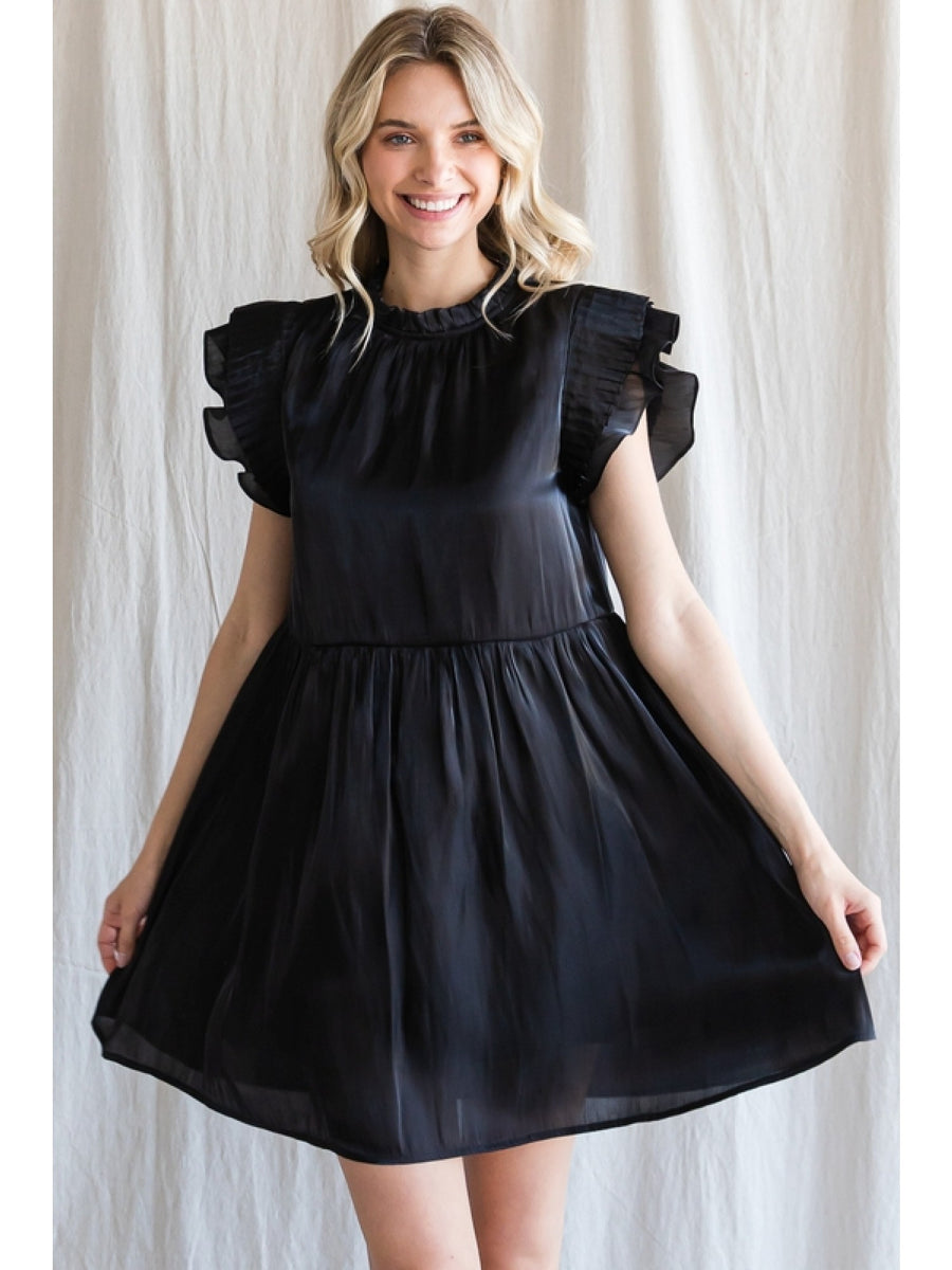 Live in the moment Ruffle Sleeve Dress