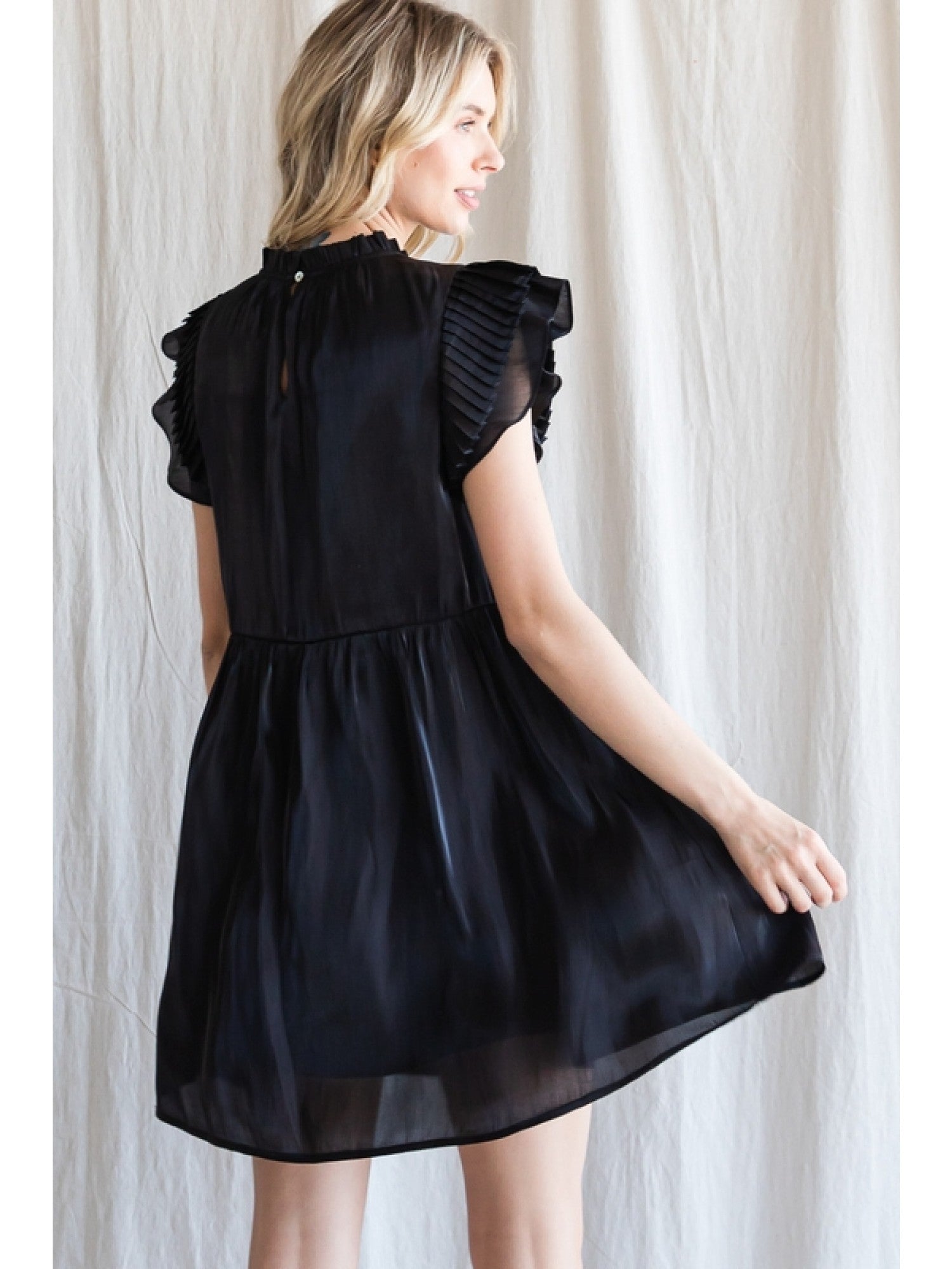 Live in the moment Ruffle Sleeve Dress