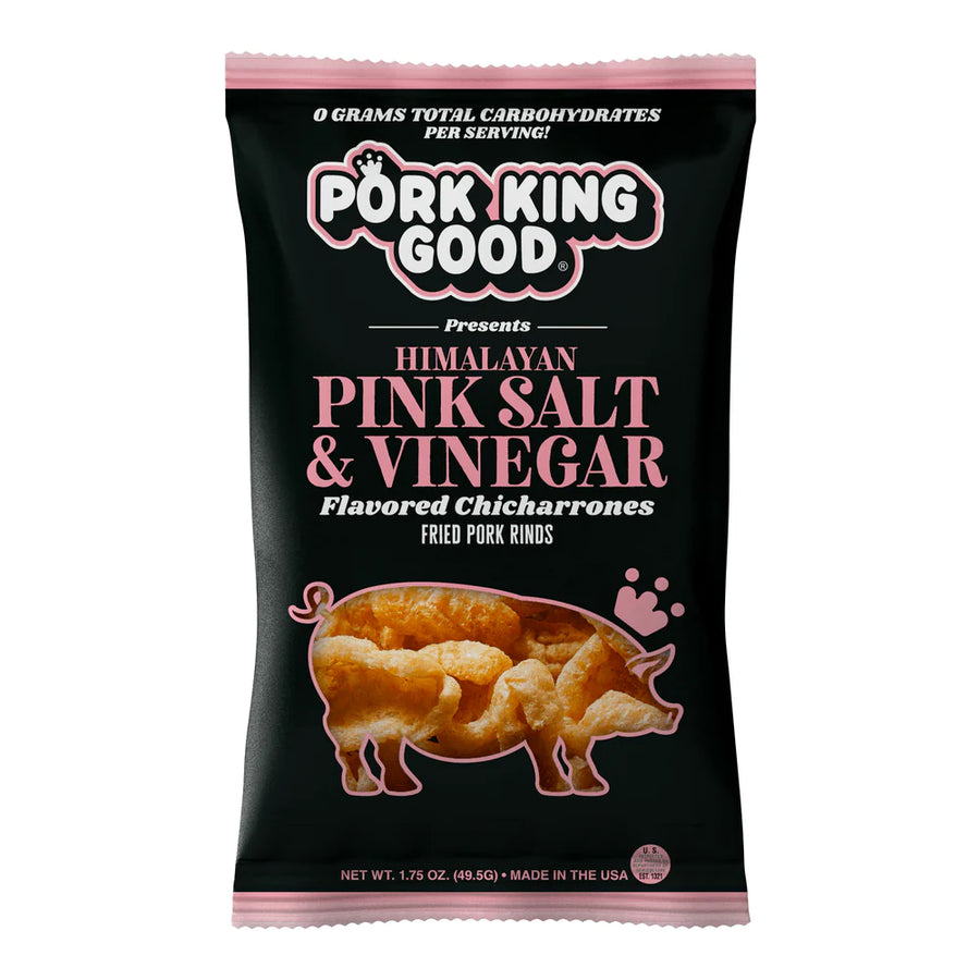 Pork King Goods Pork Rinds- Pink Salt
