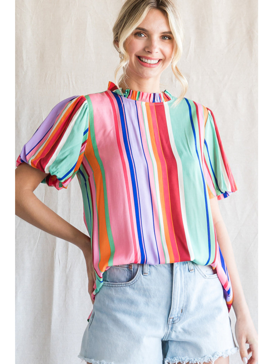 Holding Onto Happiness Puff Sleeve Top