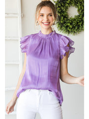 Don’t Worry Flutter Sleeve Blouse