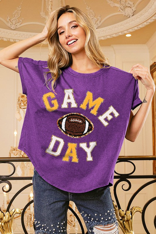 Game Day Patch T-shirt Top