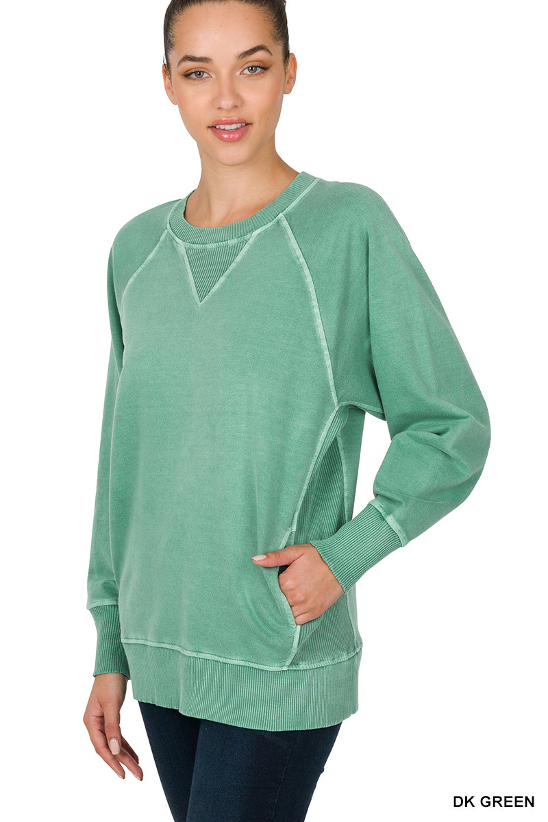 Just Go With It Henley Pullover