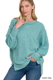 Top Knot Mama Oversized Sweater