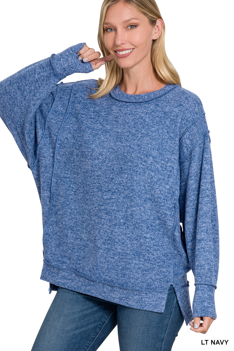 Top Knot Mama Oversized Sweater