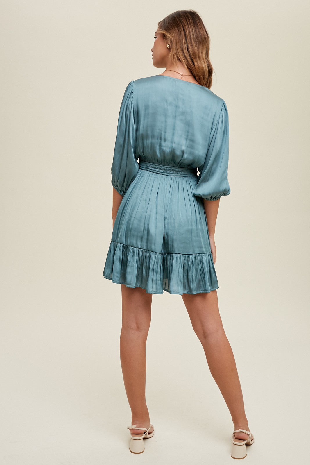 Found Love At Last Satin Mini Dress